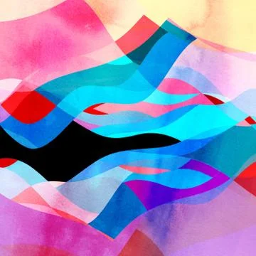 Abstract background of bright wavy design Stock Illustration