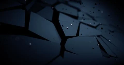 Abstract background with broken elements. Cracked surface. Bursting with debr 스톡 일러스트