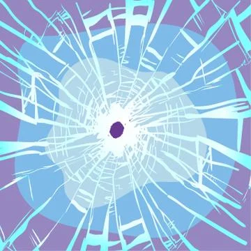 Abstract Background Broken Glass -Vector Illustration Stock Illustration