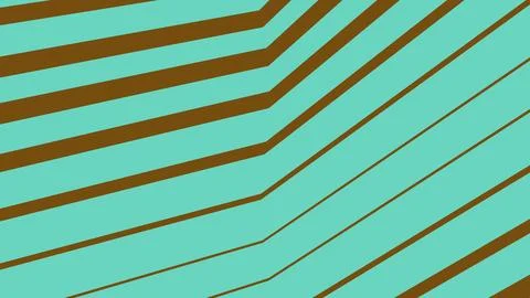 Abstract background with brown and mint green diagonal stripes Illustrazione stock