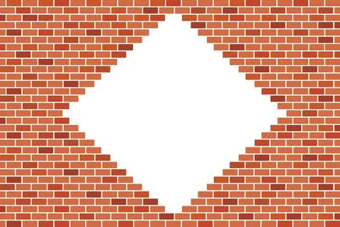 Abstract Background of Brown brick wall - Vector design Stock Illustration