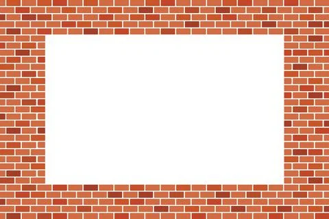 Abstract Background of Brown brick wall - Vector design Stock Illustration