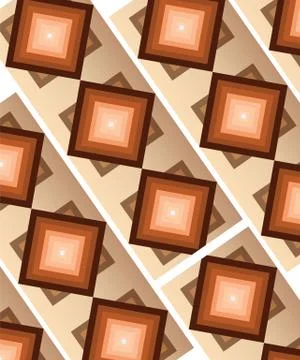 Abstract background with brown squares vector Stock Illustration