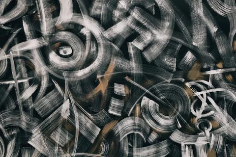 Abstract background with brush strokes on the wall. Hapster back with graffiti Stock Illustration