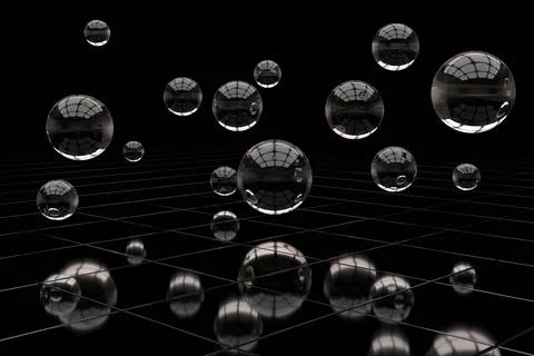 Abstract background of bubble. 3D rendering. Stock Illustration