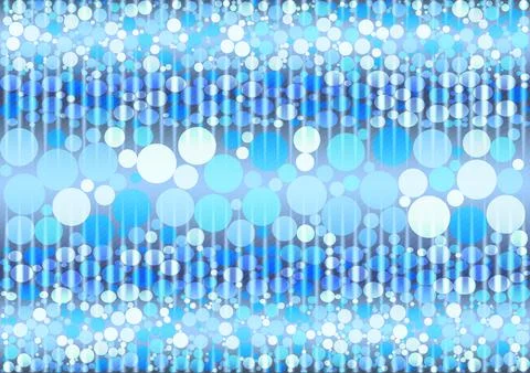 Abstract background, bubble and lines pattern, polka dots in blue tones, vect Illustrazione stock