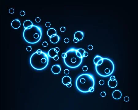 Abstract background bubble soap vector electric light. Spark flash effect. Br Stock Illustration