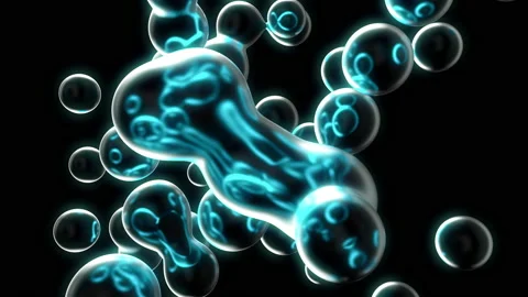 Abstract background with bubbles Stock Footage 146901111