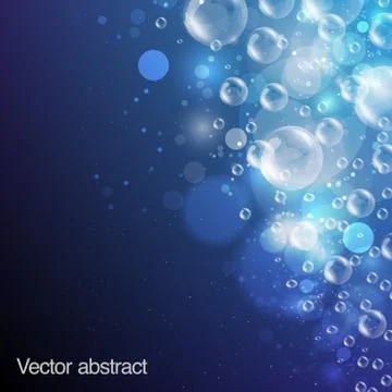 Abstract background bubbles Stock Illustration