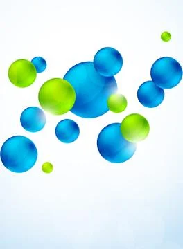 Abstract background with bubbles Illustrazione stock