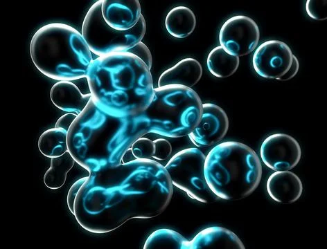 Abstract background with bubbles 스톡 일러스트