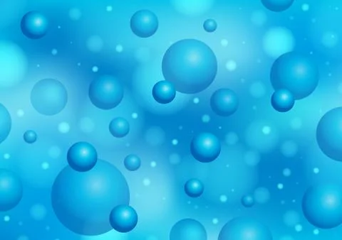 Abstract background with bubbles - illustration. Stock Illustration