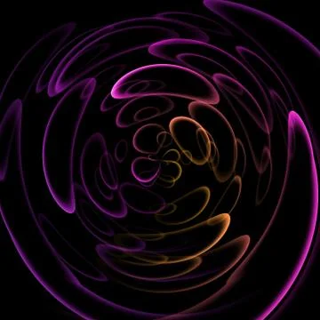 Abstract background with bubbles in motion on purple surface Stock Illustration