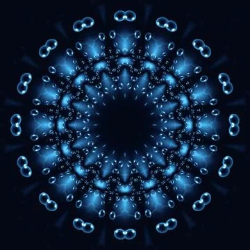 Abstract background with bubbles pattern Stock Illustration