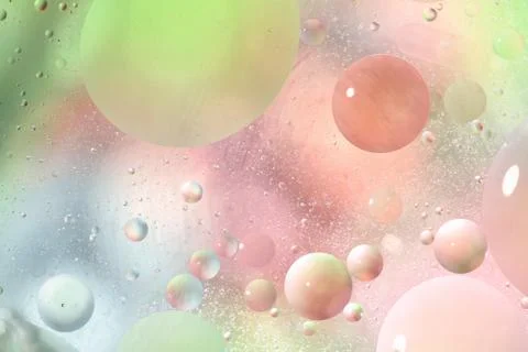 Abstract background with bubbles in the water Stock Photos