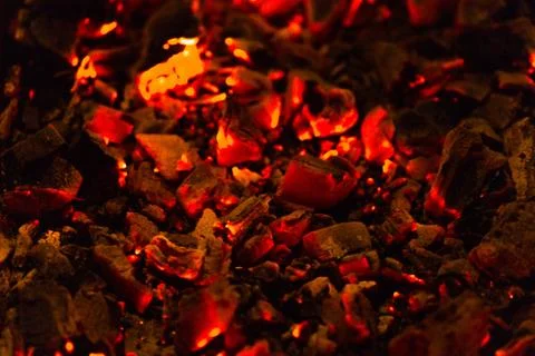 Abstract background of burning coals Stock Photos