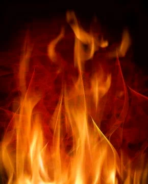 Abstract background with burning flames Stock Illustration