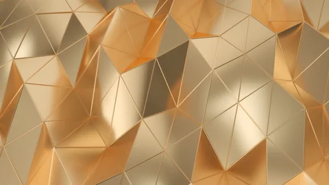 Abstract background Business Gold Triangle Light Effect Luxury Premium Stock-Footage 166573481