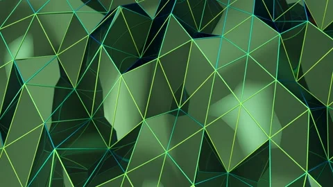 Abstract background Business Green Triangle Light Effect Luxury Premium  Stock Footage 166572729