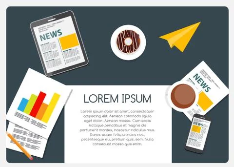 Abstract Background on Business Theme with Empty Place for Your Stockillustratie