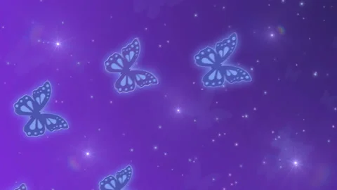 Abstract background with butterflies Stock Footage 105586516