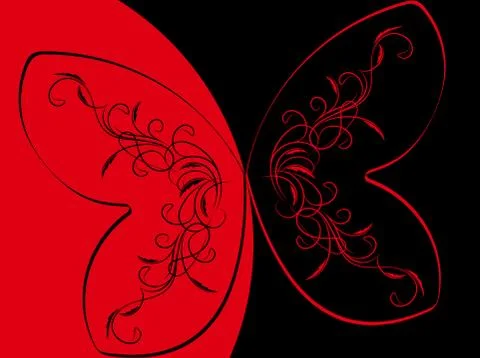 Abstract background with butterfly Ilustración de archivo