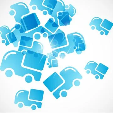 Abstract background: car Stock Illustration