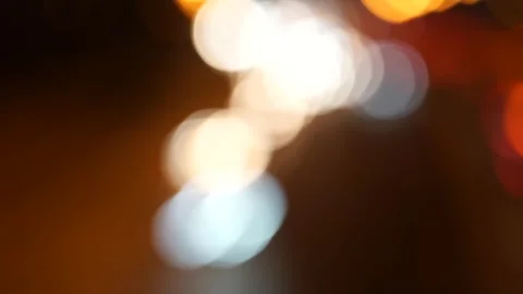 Abstract background of Car lights effect bokeh at night Stock Footage 251525761