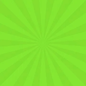 Abstract background with cartoon rays of green color. Template for your proje Stock Illustration
