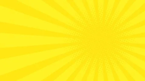 Abstract background with cartoon rays of yellow color. Template for your proj Stockillustratie