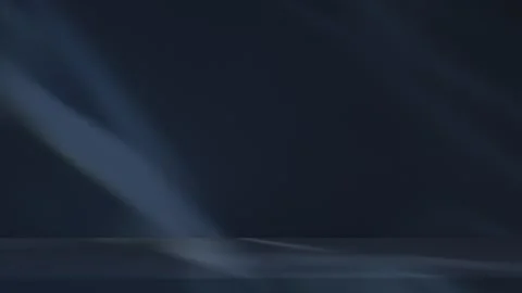 Abstract background with caustic light beam motion. Dark minimal studio stage po Stock Footage 315277976