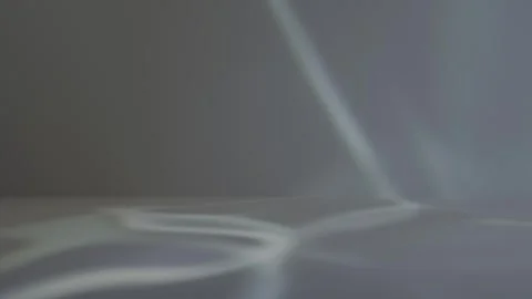 Abstract background with caustic light beam motion. White minimal studio stage p Stock Footage 315277983