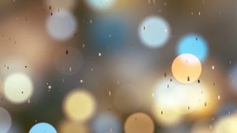 Abstract background celebration holiday defocused bokeh rotating confetti fallin Stock Footage 122016169