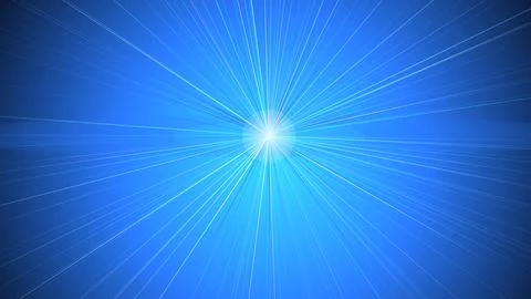 Abstract background, with a central, bright light source, emitting radiatin.. Stock Illustration