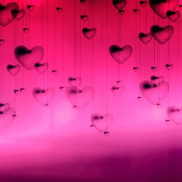 Abstract background from the chains of spheres Stock Photos