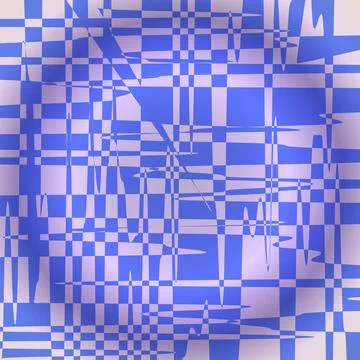An abstract background of chaotic blue lines on a convex object. 3d. 스톡 일러스트