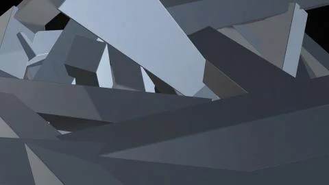 Abstract background with chaotic elements. 3d rendering Stock Illustration