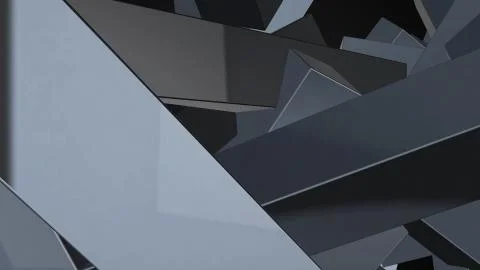 Abstract background with chaotic elements. 3d rendering Illustrazione stock