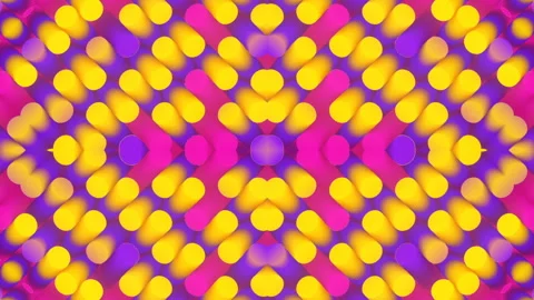 Abstract background of chaotically flashing cylinders. 3d render loop animation Stock Footage 198854933