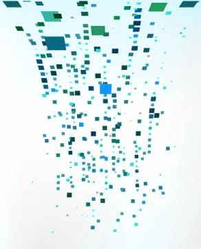 Abstract background with the chaotically located  rectangles Stock Illustration