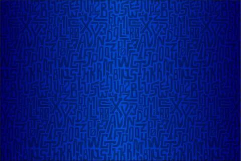 Abstract background with characters Stock Illustration