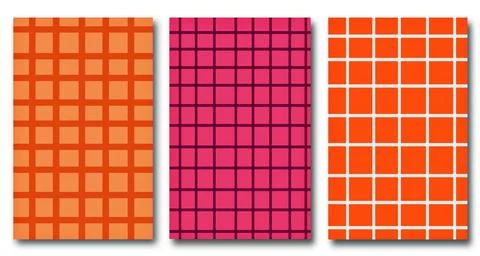 Abstract background. checkered pattern, template collection, trendy colors Stock Illustration