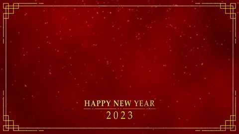 Abstract background with chinese new year and year of the Rabbit 2023 Stock-Footage 224512675