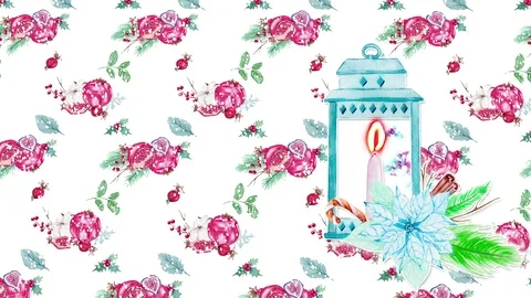 Abstract background with christmas candle. Stock Footage 120358097