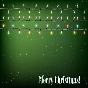 Abstract background with Christmas lights Illustrazione stock