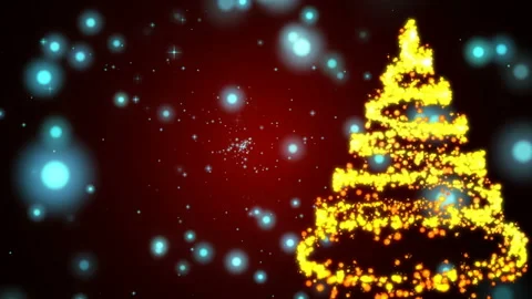 Abstract  background Christmas tree Stock Footage 144122169