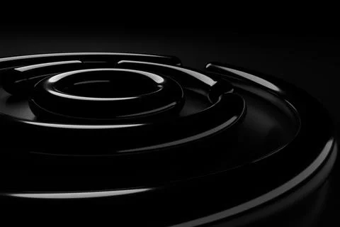 Abstract background of circle. 3D background design. 3D rendering. Stock Illustration