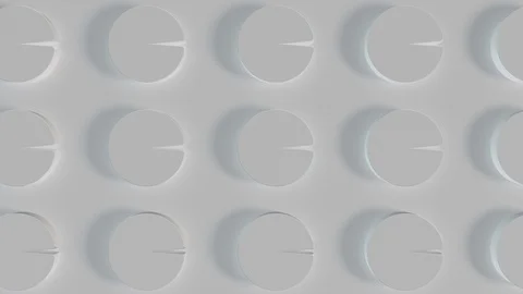 Abstract Background circle 3d Render Seamless Looped Video Stock Footage 111757484