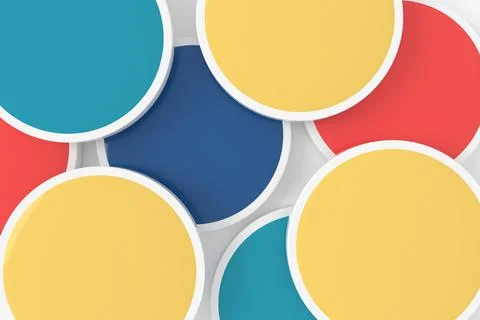 Abstract background of circle. 3D rendering. Stock Illustration
