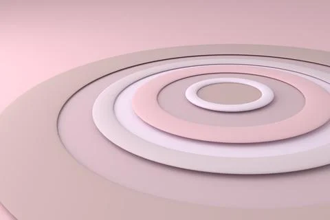 Abstract background of circle. 3D rendering. Stock Illustration